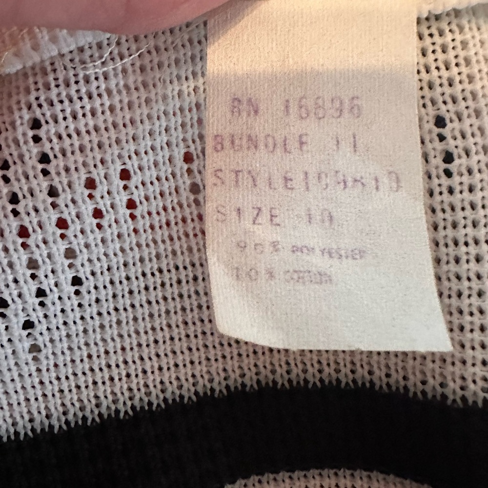 Vintage Bleeker Street polyester blend back zipper 10 capped sleeve knit dress - Picture 12 of 16